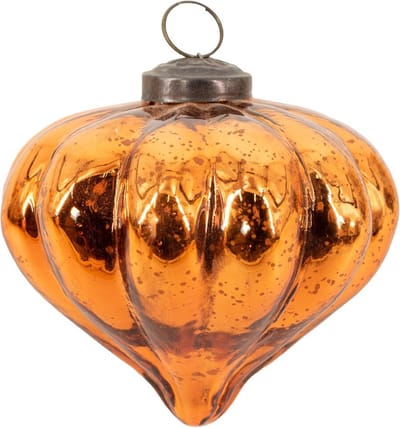 HomeBound by KY | Glazen kerstbal copper | 10x10x10cm | kerstbal