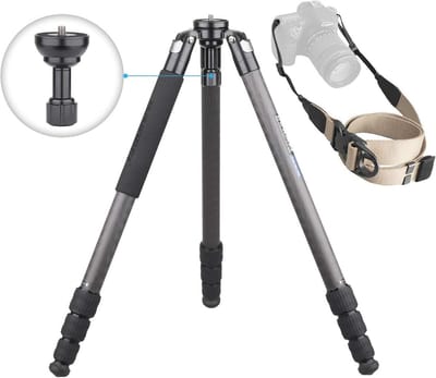 Professioneel carbon fiber camera statief met 30kg belasting en 13-158cm hoogte