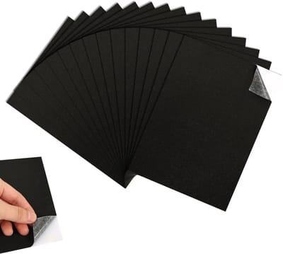 NTHProducts - Zelfklevende Foam Platen - Geluidsdemping - 1 mm - Zwart - Antislip Foam Mat - Ideaal voor Meubels - 15 Stuks