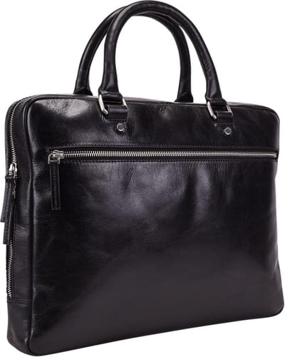 Leonhard Heyden Cambridge laptoptas 1-vaks 13 inch - Zwart