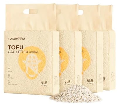 Tofu Kattenbakvulling 10.8kg - Klontvormende, Sto Stoffvrije Vulling met Geurcontrole en Laag Restafval