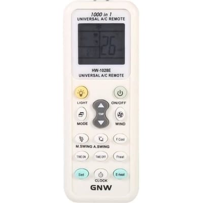 Universele afstandsbediening - Geweldig - K-1028E - Wit - Compatibel met de meeste airconditioners - 68g