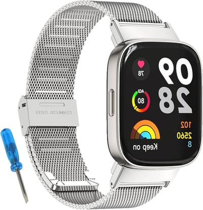 Stainless Steel Vervangarmband voor Redmi Watch 3 - Duurzaam, Comfortabel en Stijlvol Horlogebandje