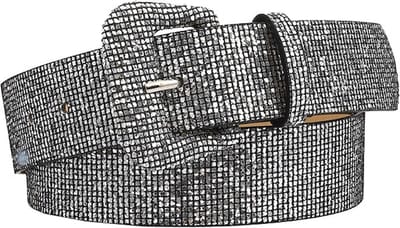 Metallic Glitter Riem - Grijs | Riemmaat 90 cm - Lengte 105 cm | Kunstleer | Fashion Favorite