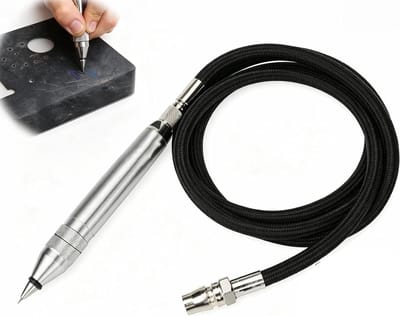 Metalen Graveerpen Luchtdruk - Pneumatische Markeringsstylus - Metaal Bewerken - Hoge Snelheid 6000 BPM - 1/4 Inch NPT - One Color
