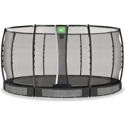 EXIT Allure Premium Trampoline ø427cm - Inground - Ingraaftrampoline - Rond - Voor Kinderen - Zwart