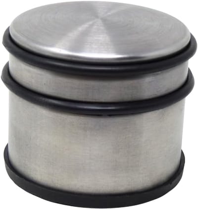 Deurstopper - Deurbeschermer - Beschermt Muren - Roestvrij Staal - 9 cm Diameter - Zilverkleurig