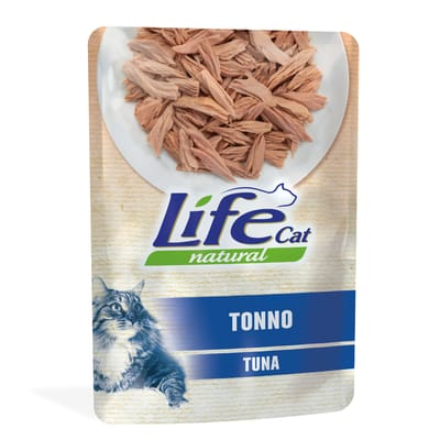 Voordeelpakket: 24x70g Life Cat Natural Adult Tonijn Kattenvoer Nat