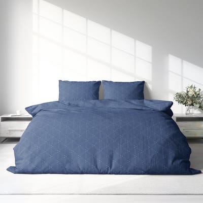 Dekbedovertrek 100% Katoen Premium - 240 x 220cm - Bolline Blue