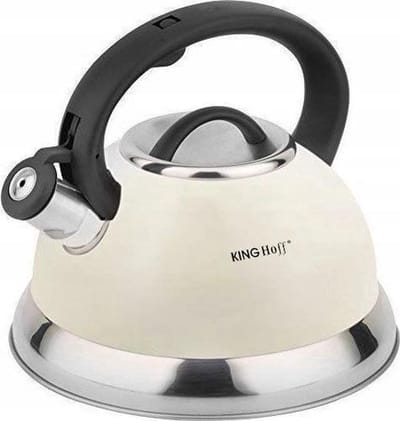 Kinghoff 3246 - Fluitketel - Wit - 3 liter