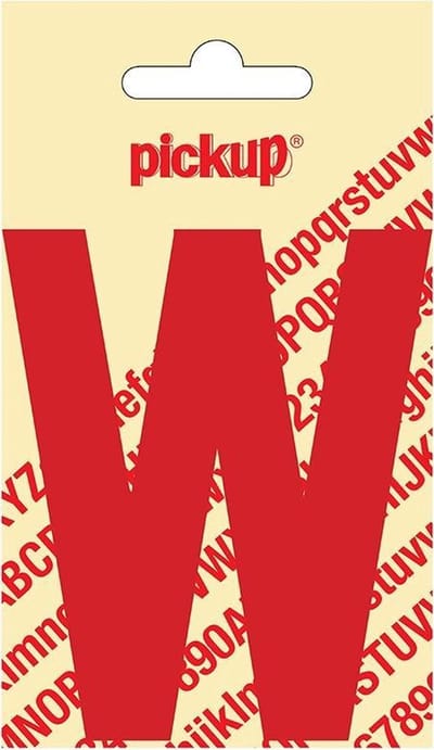 Pickup plakletter Nobel 90 mm rood W - 31022090W