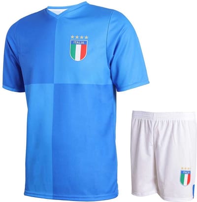 Italie Voetbaltenue Thuis - Voetbal Tenue Kinderen - Shirt en Broekje - Jongens en Meisjes - en Volwassene- Maat 104