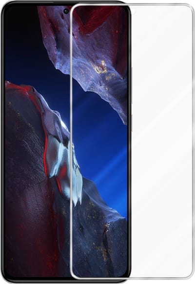 Cadorabo Screenprotector geschikt voor Xiaomi Poco F5 Pro - Pantser film Beschermende film in KRISTALHELDER Geharde (Tempered) display beschermglas in 9H hardheid met 3D Touch