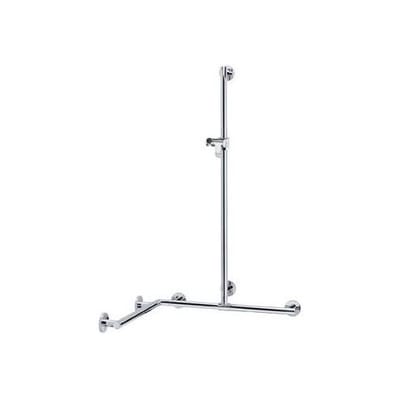 KEUCO PLAN Care doucheglijstang met douchestang, breedte 1097mm, diepte 1097mm, hoogte 1263mm, 34915019911