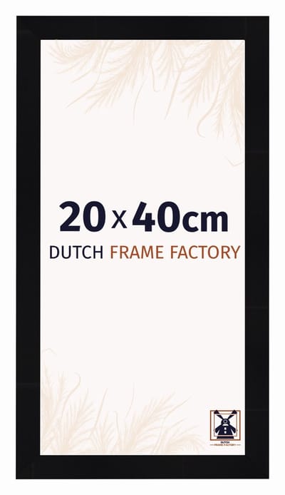 Fotolijst 20x40 cm - MDF - Zwart Hoogglans - Praag