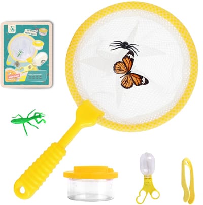 ANNSTÉ Insectenpotje - met Vergrootglas Kinderen - Insecten Speelgoed - Educatief Speelgoed - Insecten Explorer - Insectenloep - Ontdekken - Insectenkijker - Loeppotje - Buitenspeelgoed - Bioplastic - 6 Delige Set