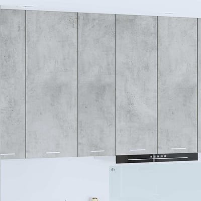 vidaXL - Hangkast - Beton - Grijs - 30 - x - 31 - x - 100 - cm - Bewerkt - hout