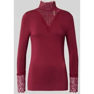 Slim fit shirt met lange mouwen van lyocellmix, model 'Marica'