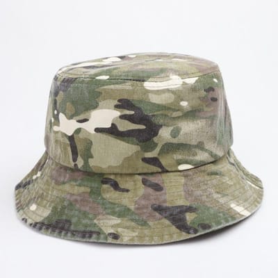 Nieuwe Gewassen Oude Camouflage Ademende Vissershoed Mannen en Vrouwen Jungle Avontuur Retro Bergbeklimmen Zon Hoed Zonneklep (58cm) gray
