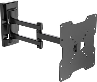 TV muurbeugel - Flatscreen houder - Optimale kijkhoek - Dubbele rotatie arm - 26-45 inch - Zwart