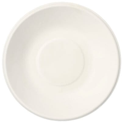 12x 12 Schalen suikerriet pure 680 ml Ø 19 cm · 4 cm wit