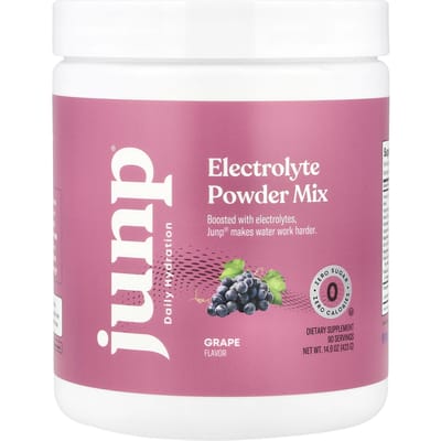 JUNP Hydratation, mélange de poudre d'électrolytes, saveur raisin, 423g (14.9oz)