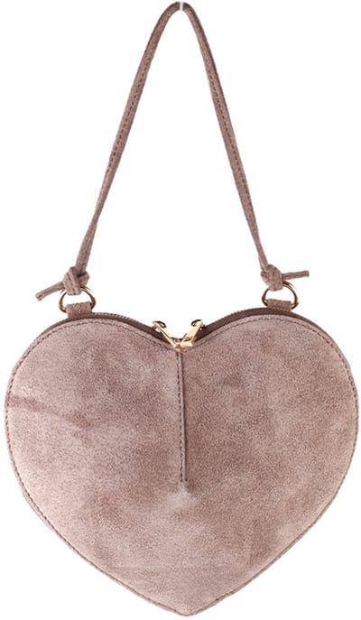 Giuliano lederen schodertas Calista - Suede - Made in Italy - Taupe