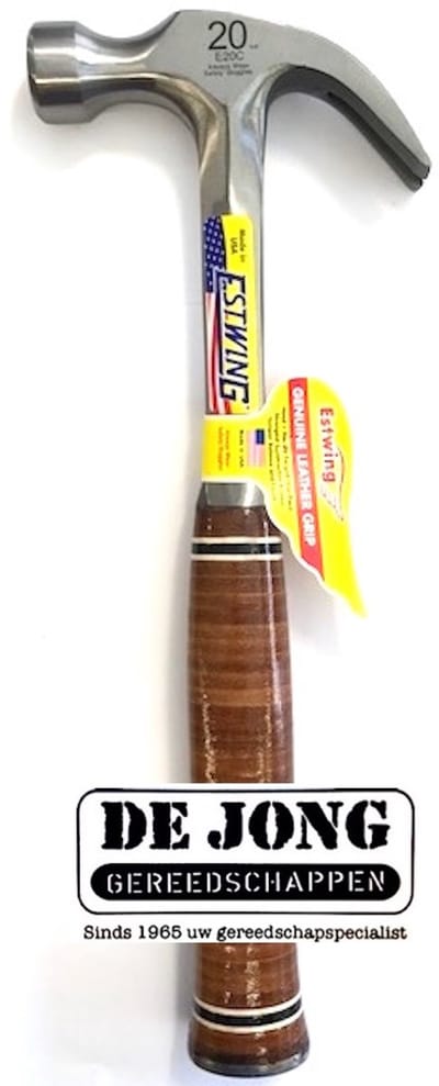 Estwing 02-4000E20C Gebogen klauwhamer - leren handgreep - 805gr