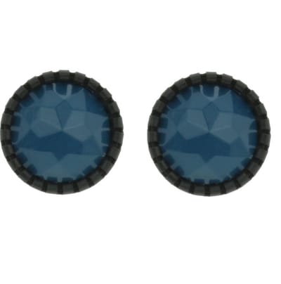 Behave - Oorstekers dames - Donkerblauw retro design - Minimalistische look