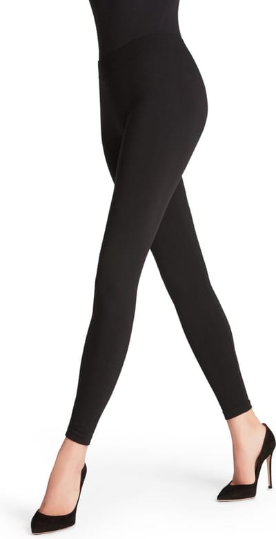 FALKE Seamless eenkleurig materiaal legging dames zwart - maat S 36-38