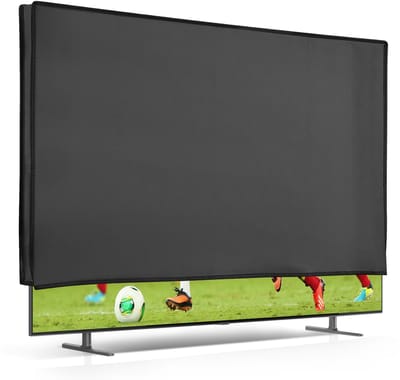 kwmobile tv hoes voor 55" TV cover - Beschermhoes voor televisie - Voor binnengebruik - Tegen vuil en stof - In donkergrijs