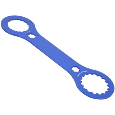 Clé multifonction TOOPRE en alliage d'aluminium pour boîtier de pédalier intégré - Outil de démontage et d'installation(Outil clé BB A ) blue