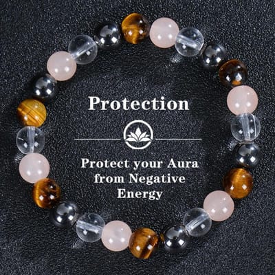 Natuursteen Armband Depressie Genezing Kristal Kralen Armband Verlicht Stress Angst Spirituele Innerlijke Kracht Cadeau gray