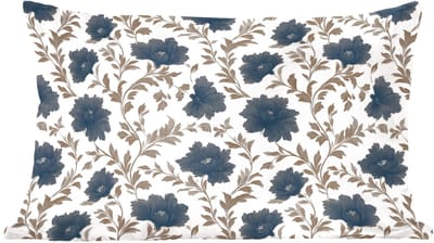Sierkussens - Kussentjes Woonkamer - 60x40 cm - Motief - Bloemen - Zwart - Beige