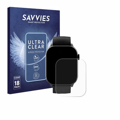 Savvies - Screenprotector voor Uaue Y88 1.96" - Folie Beschermfolie transparant 18 Stuks