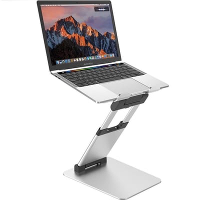 LuxeBass Verstelbaar Laptophouder | Laptopstandaard | Laptop verhoger met warmteafvoer - LB569