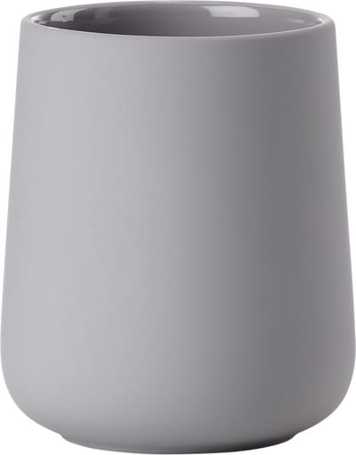 Zone Denmark Nova One Tandenborstelbeker - Beker voor Tandenborstels - Tandenborstelhouder - Toilet & Badkamer Accessoires - 10 x 8 cm - Gull Grey (grijs)