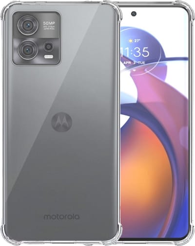 Telefoonhoesje Geschikt voor Motorola Edge 30 Fusion Transparant - Shockproof TPU Siliconen Case met Stootrand Doorzichtig - Smartphonica geschikt voor Motorola Edge 30 Fushion