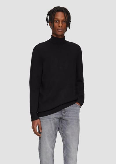 Qs Men-Pull--9999 GREY/BLACK-Maat XL