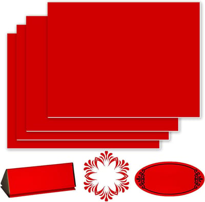 Set van 4 Laser Graveerplaten van 30 x 20 cm, ABS Kunststof, Ideaal voor DIY Projecten en Deurbordjes