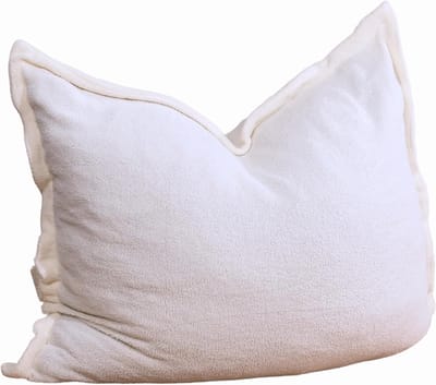 Zitzak XXL - Vloerbank Poef - Comfortabel Ontspannen - Wasbare Hoes - 180x140 cm - Gebroken wit