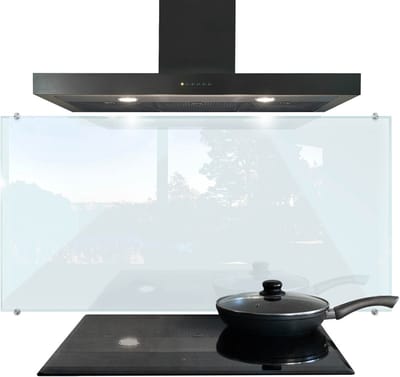 Tulup Achterwand Keuken - Transparante Spatscherm Keuken Glas - 120 x 60 cm - Glazen Achterwand Keuken - Kookplaatachterwanden - Glazen Keuken Achterwand - Kookplaat achterwand - Keuken Achterwand Glas