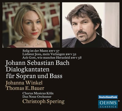 Johanna Winkel, Thomas E. Bauer, Chorus Musicus Köln, Das Neue Orchester, Christoph Spering - J.S. Bach: Dialogkantaten Für Sopran Und Bass (CD)