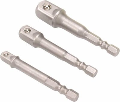 Benson Verloopset voor boormachines - 3 adapters - kogelvergrendeling - 65-70 mm