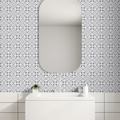 Zelfklevende tegelmuurstickers voor keuken en badkamer - 9 Azulejos Ancelina tegelstickers - 9 stickers 10x10cm