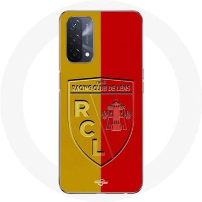 Hoesje - MANIACASE - Oppo A93 5G - Flexibel - Logo - Geel en Rood