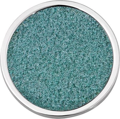 Quiges - Munthouder Munt 25mm RVS Glinstering Mint Blauw - EPRS074