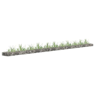 vidaXL - Gabion - plantenbak - verhoogd - 450x30x10 - cm - gegalvaniseerd - staal
