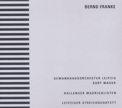 Kurt Masur, Gewandhausorchester Leipzig, Hallenser Madrigalisten, Leipziger Streichquartett - Franke: Syntopia (CD)