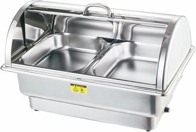 Buffet Verwarmer - Warmhoudpan Elektrisch - Buffetten Feesten - Roestvrij Staal - 9 Liter Inhoud